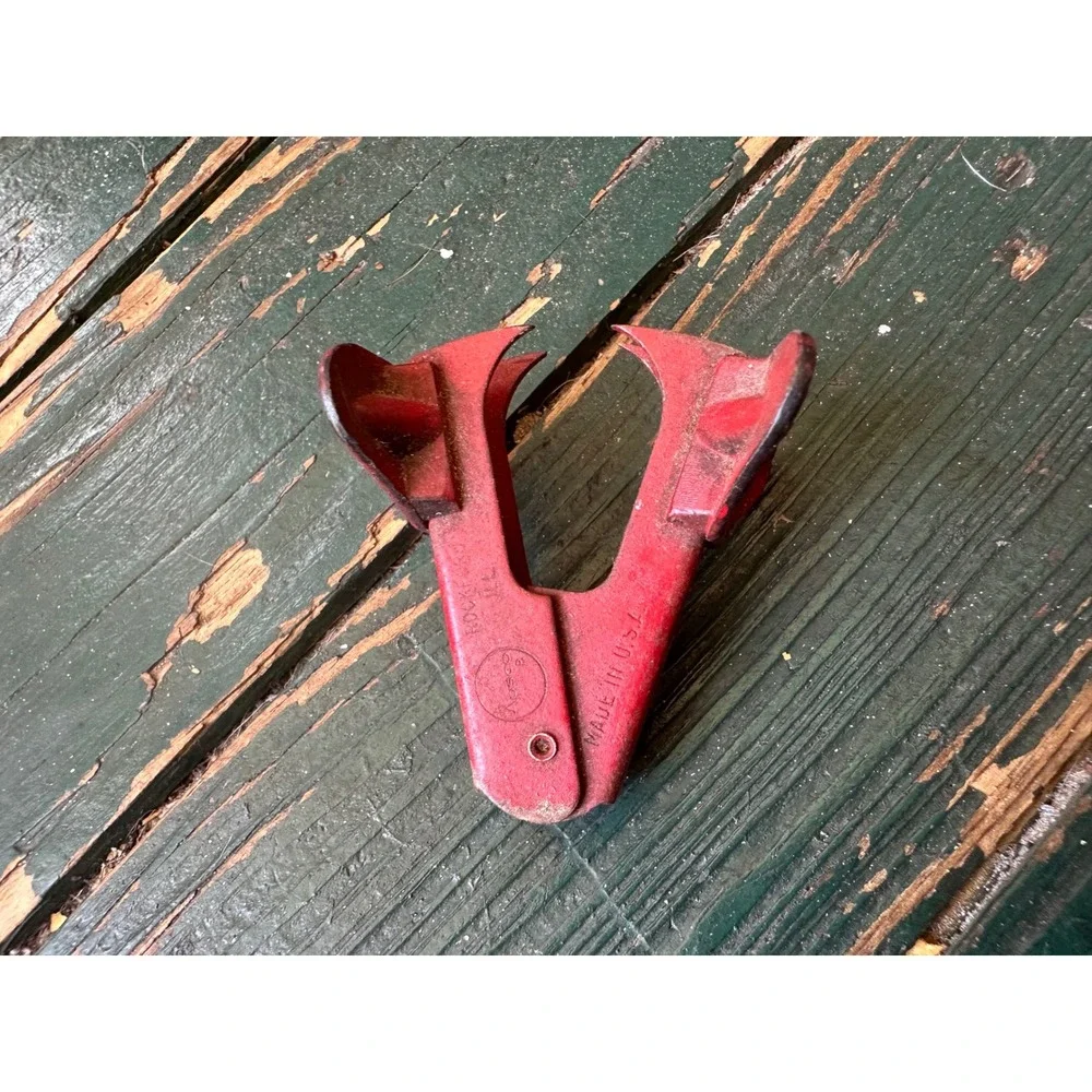 Vintage Apsco Red Metal Staple Remover Made in USA Rockford ILL Industrial Tool